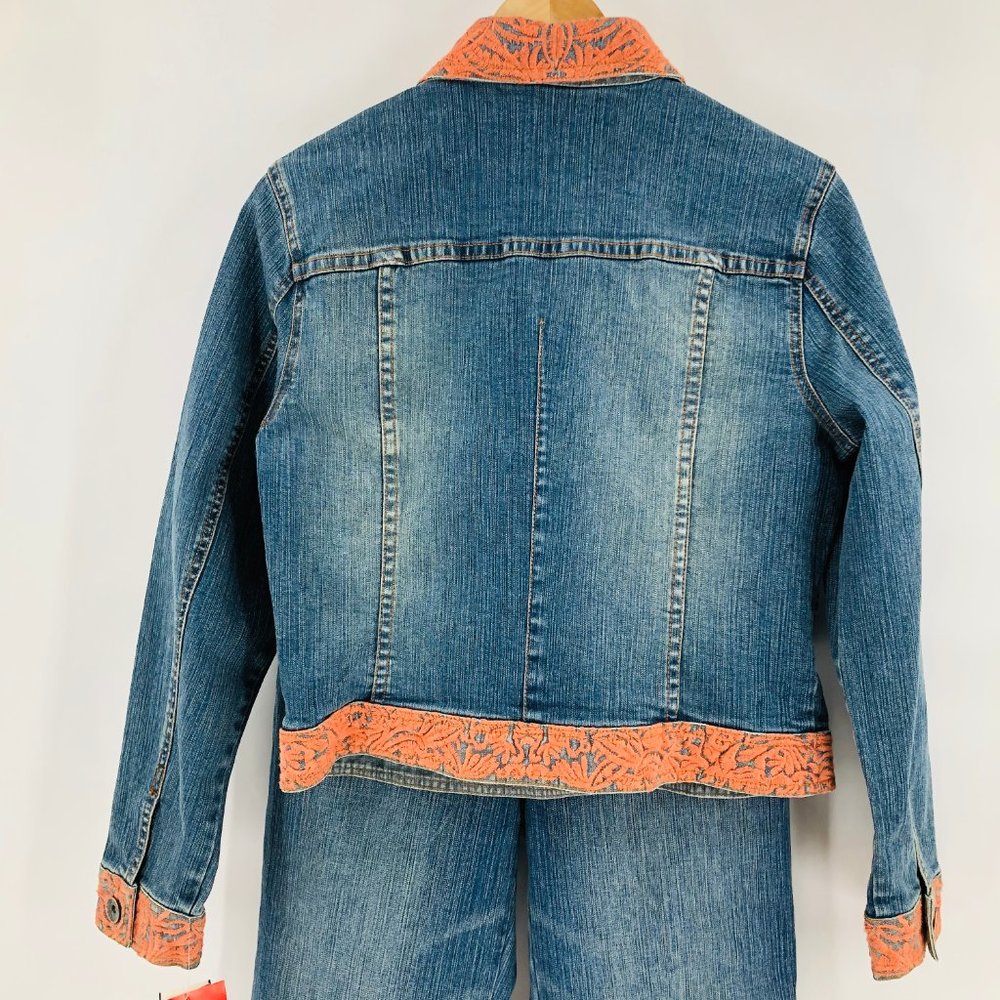 Vintage Very Vera Embroidered Lace Jean Outfit - Picture 9 of 16